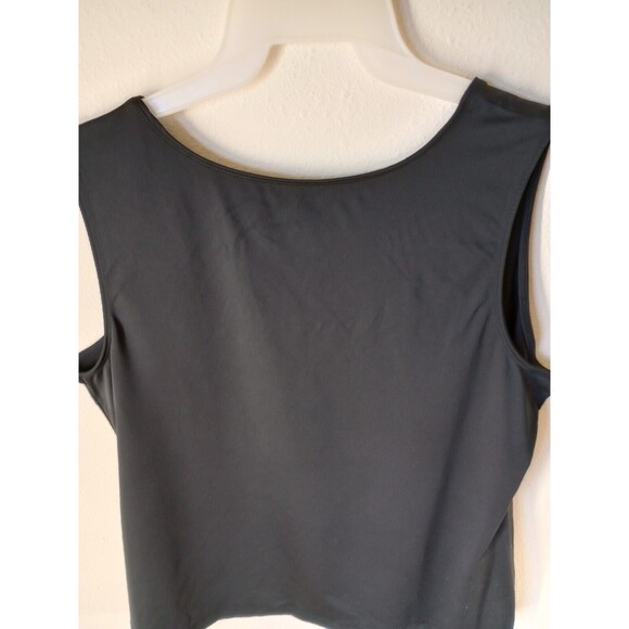 Charter Club Women's Shirt 1X Black Sleeveless Round Neck Tank Top - Picture 5 of 10